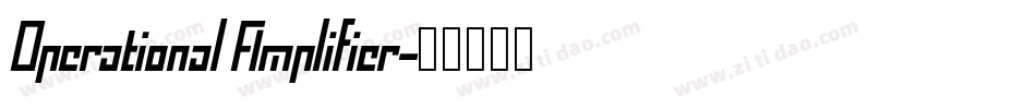 Operational Amplifier字体转换